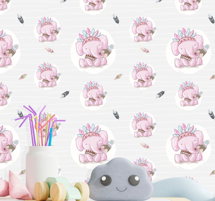 Bohemian Elephants elephants wallpaper - TenStickers