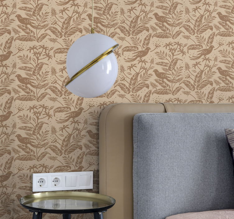 Botanical Enchantment floral ornament wallpaper - TenStickers