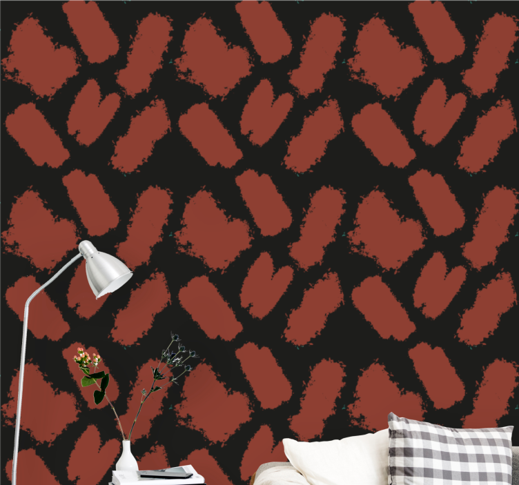 Brushstroke Texture shapes wallpaper - TenStickers