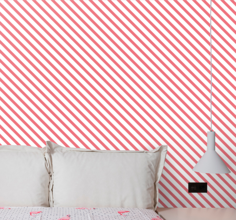 Candy Stripe Harmony horizontal wallpaper - TenStickers