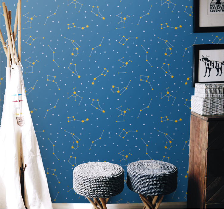 Celestial Constellations star wallpaper - TenStickers