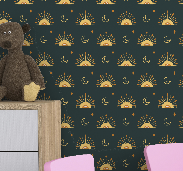 Celestial Motifs star wallpaper - TenStickers