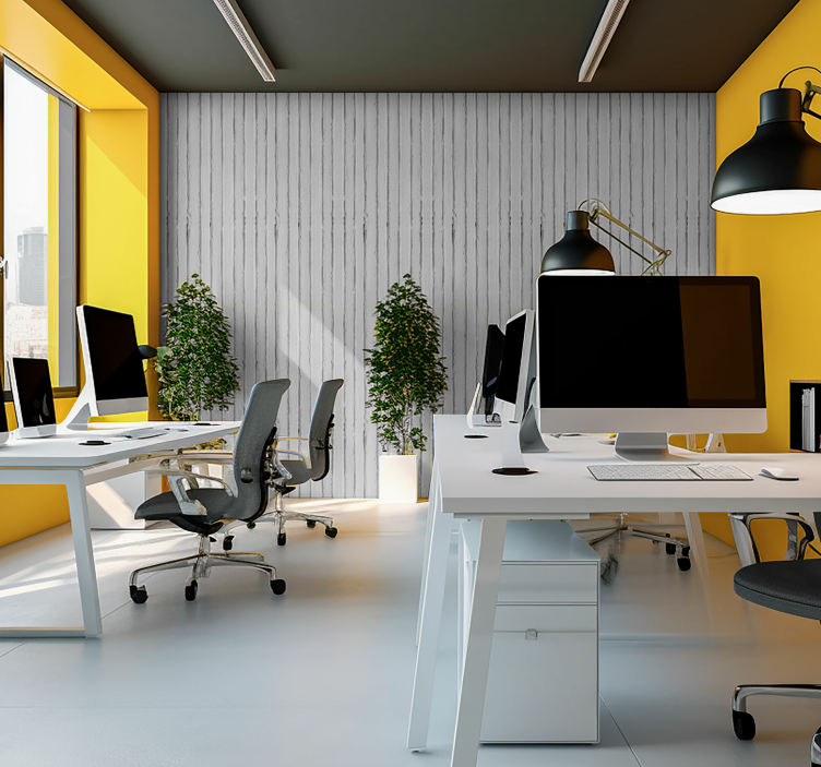Cement stripes Office Wallpaper - TenStickers