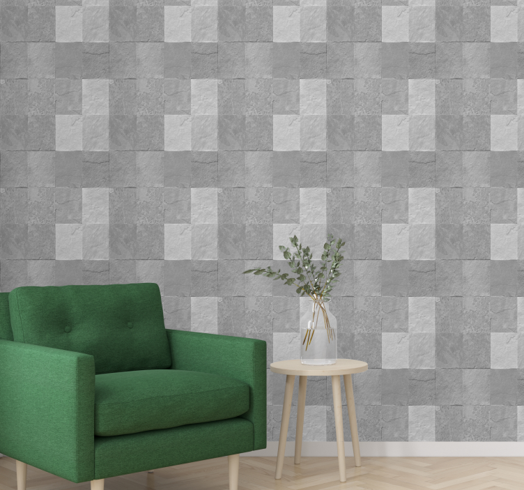 Checkered Pattern square wallpaper - TenStickers