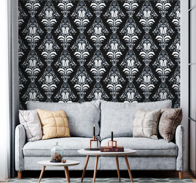 Classic Patterned Design baroque wallpaper - TenStickers