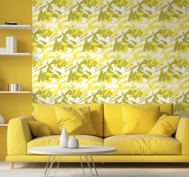 Conceptual Foliage wallpaper abstract - TenStickers