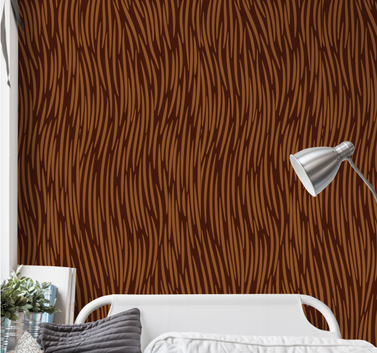 Conceptual Fur wallpaper abstract - TenStickers