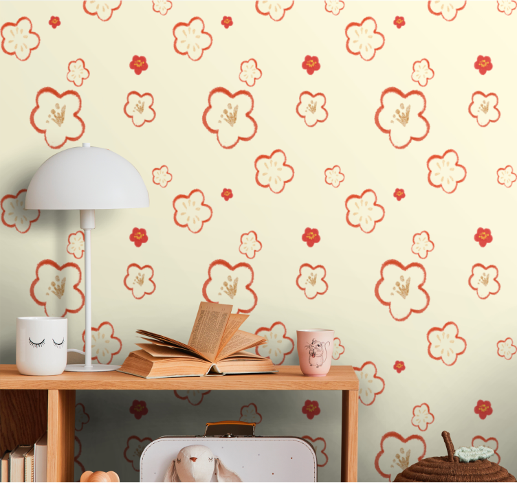 Delicate Floral Patterns flower wallpaper - TenStickers
