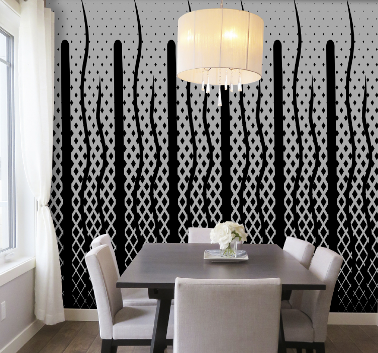 Elegant grey design wallpaper abstract - TenStickers