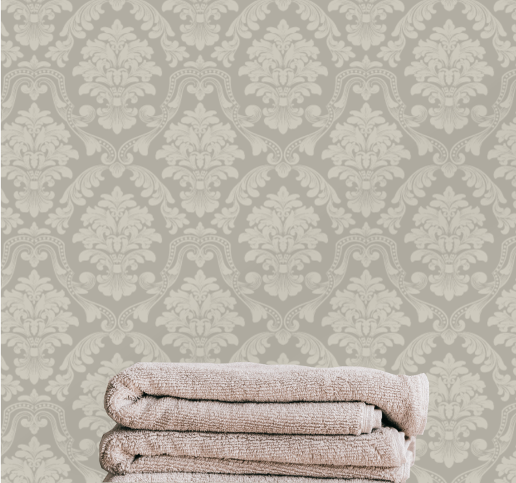 Elegant Leaf Details baroque wallpaper - TenStickers