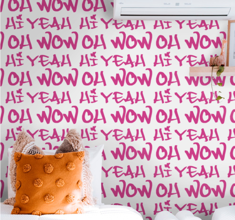 Expressive Phrase Design letters wallpaper - TenStickers