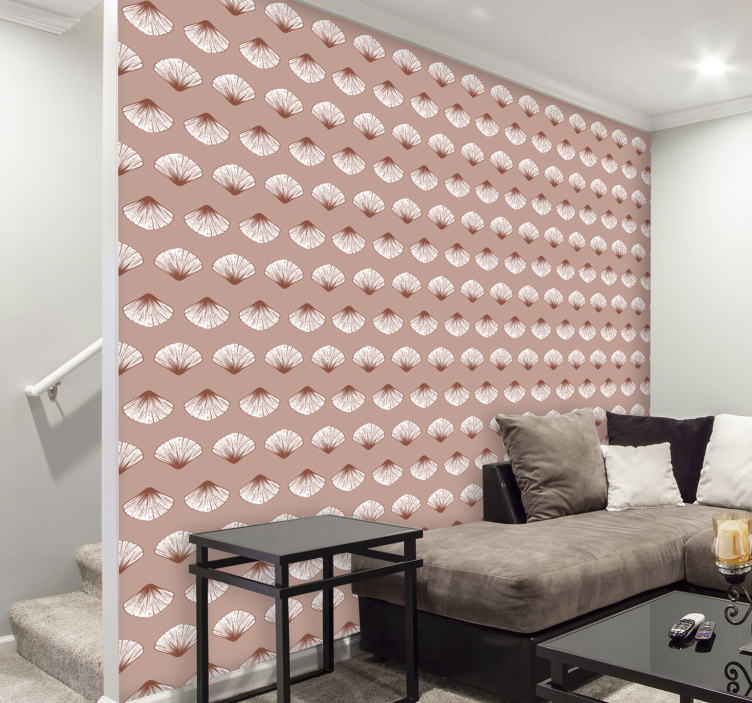Floral ornament wallpaper in soft floral elegance - TenStickers