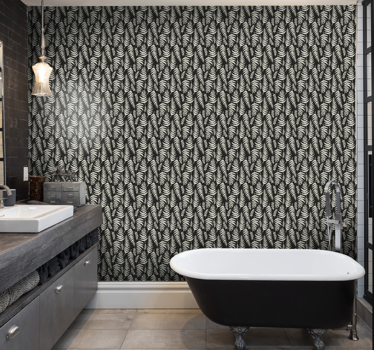 Foliage Pattern Design leaf wallpaper - TenStickers