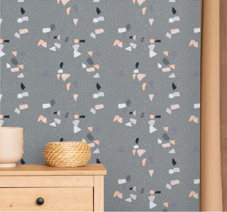 Geometric Confetti wallpaper abstract - TenStickers