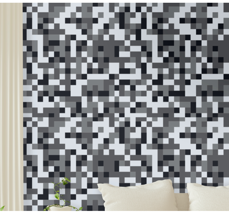 Geometric Pixelation wallpaper abstract - TenStickers