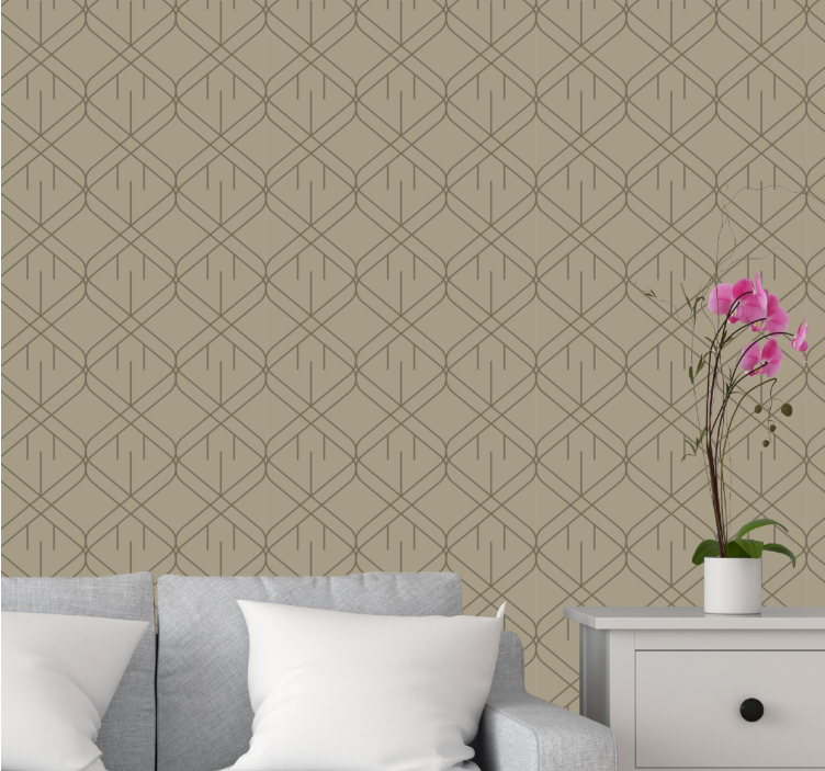Modern textured design shapes wallpaper - TenStickers