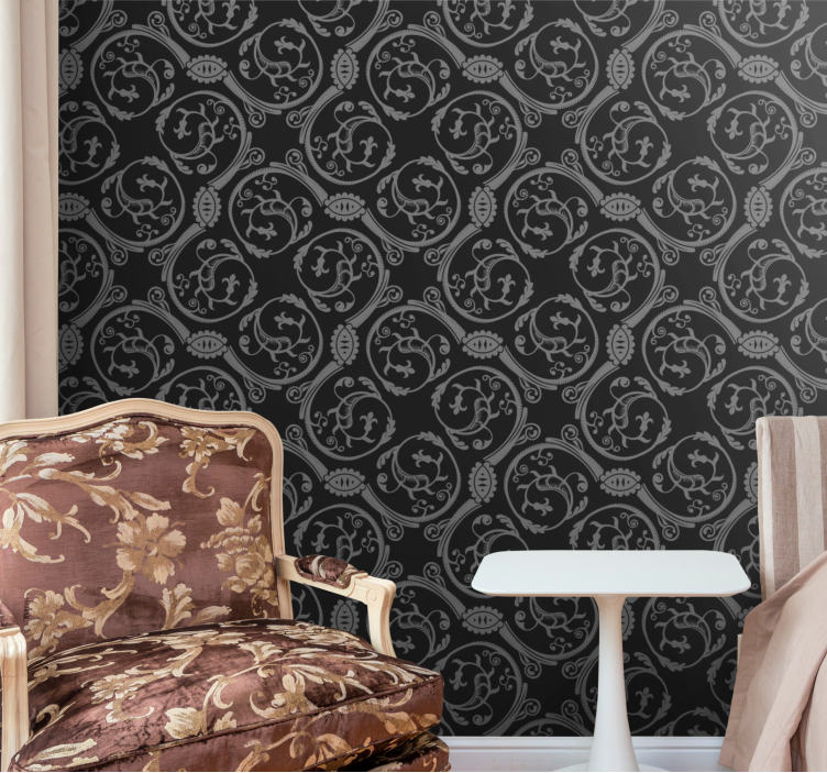 Gothic motifs style Baroque wallpaper - TenStickers