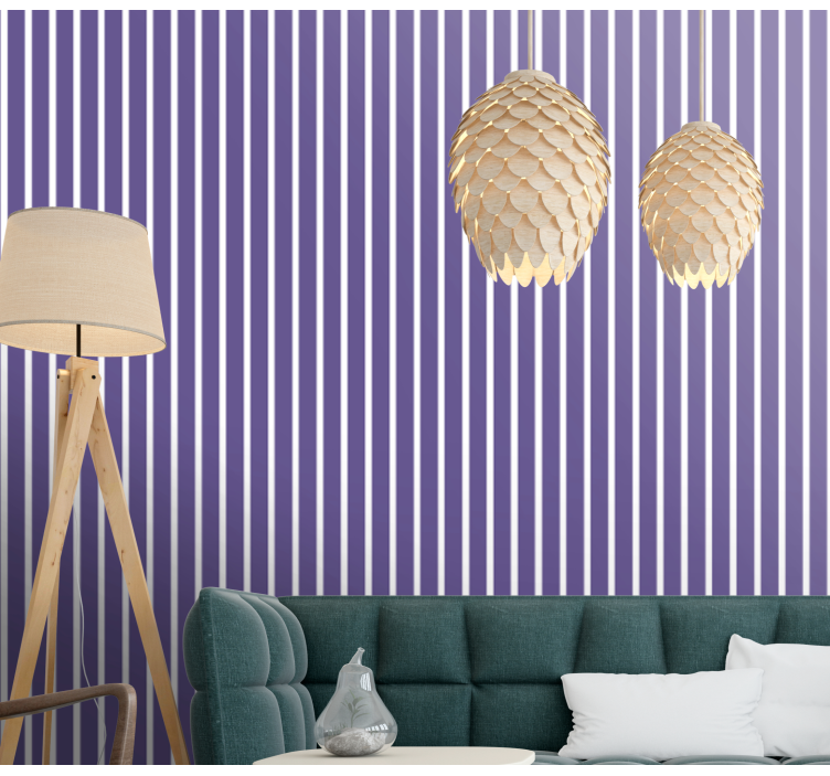 Graceful Upright Stripes vertical stripe wallpaper - TenStickers
