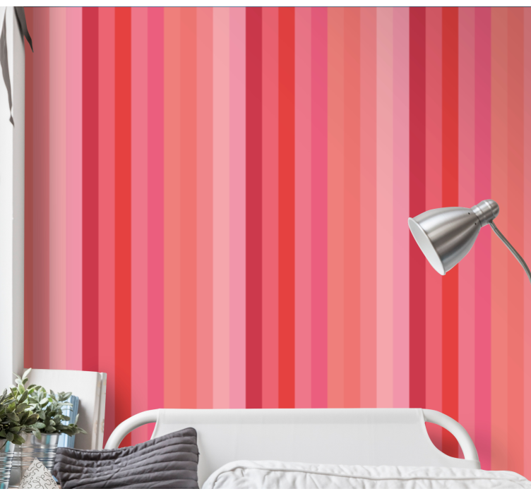 Gradient Stripes horizontal wallpaper - TenStickers