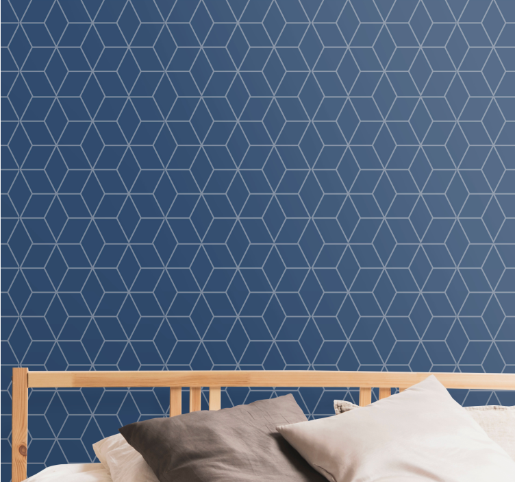Hexagonal Pattern Design geometric wallpaper - TenStickers