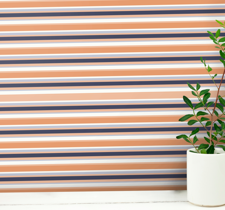 Horizontal Stripes Harmony striped wallpaper - TenStickers