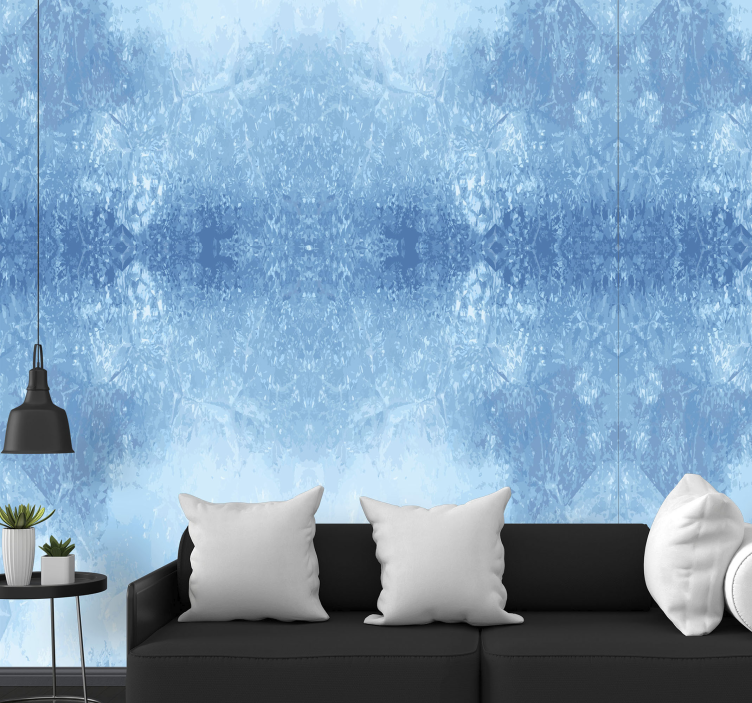 Icy Texture wallpaper abstract - TenStickers