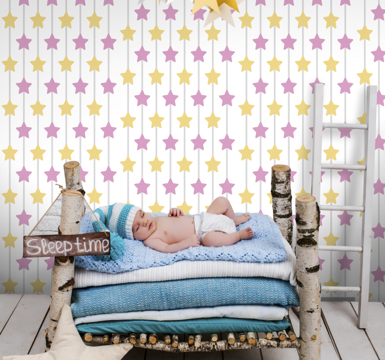 Infant Starry Slumber nursery wallpaper - TenStickers