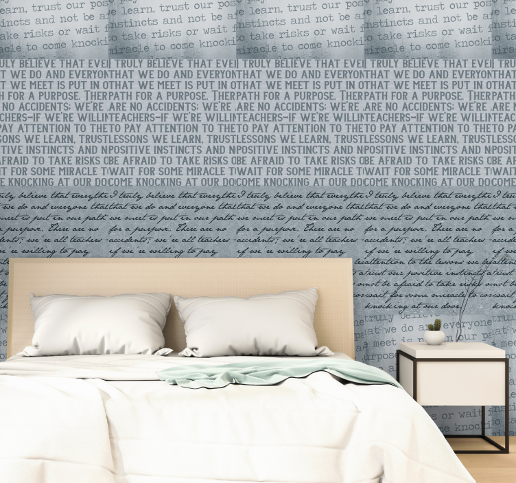 Inspirational Text letters wallpaper - TenStickers
