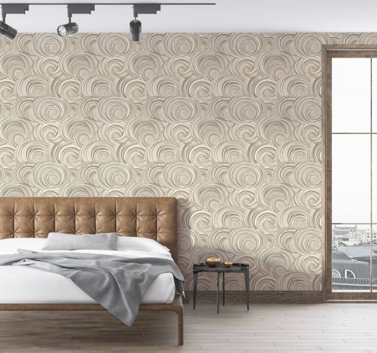 Interlaced fine stripes wallpaper abstract - TenStickers