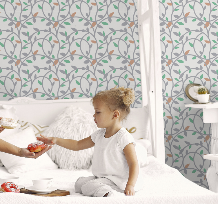 Kids wallpaper beautiful branches - TenStickers