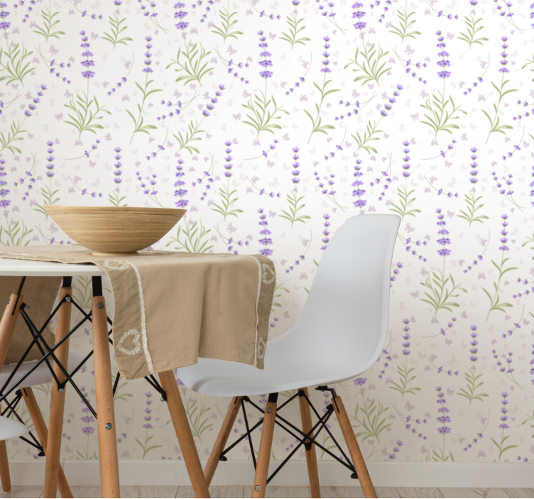 Lavender Floral Arrangement flower wallpaper - TenStickers