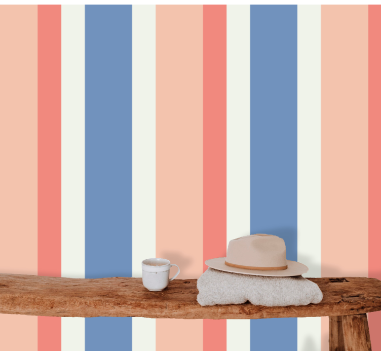 Lined Elegance striped wallpaper - TenStickers