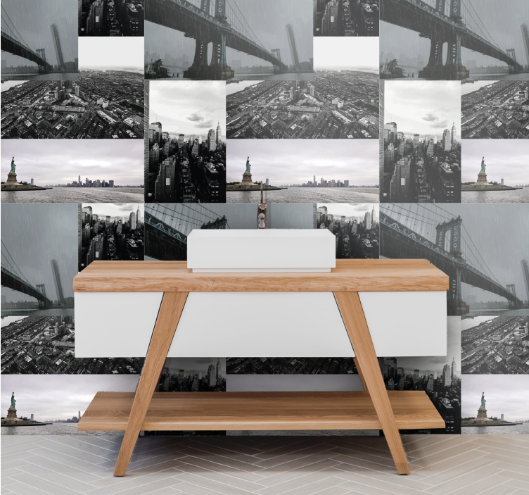 Metropolitan Montage city wallpaper - TenStickers