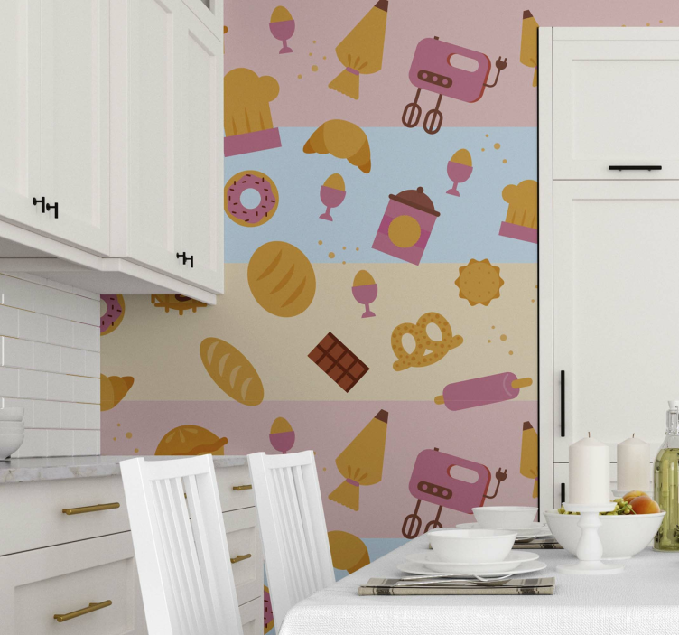 Modern design Kitchen Wallpaper - TenStickers