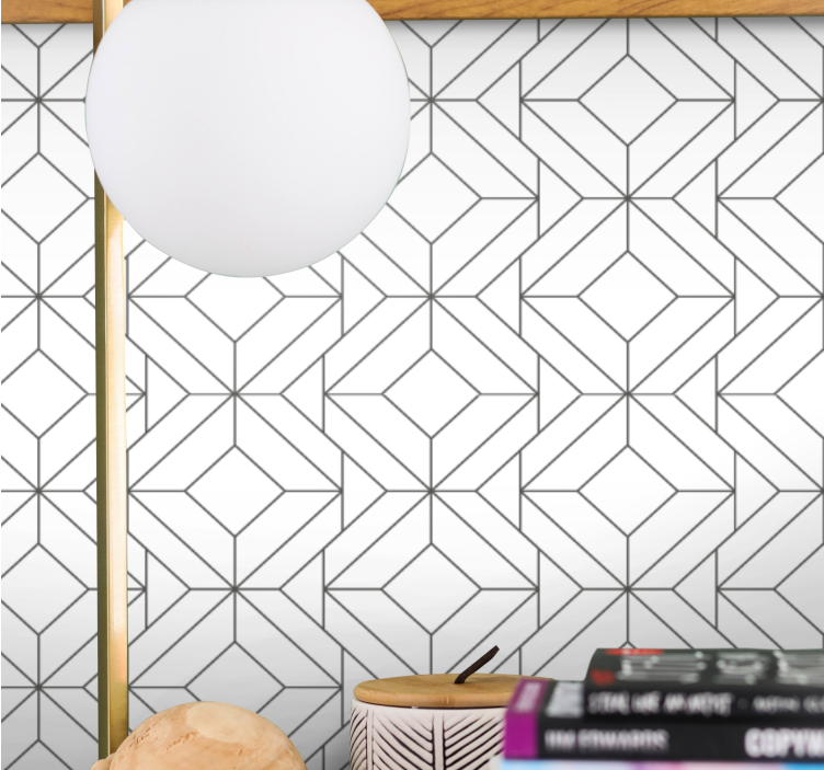 Modern Patterned Elements geometric wallpaper - TenStickers