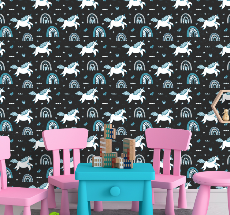 Mythical Creatures nursery wallpaper - TenStickers