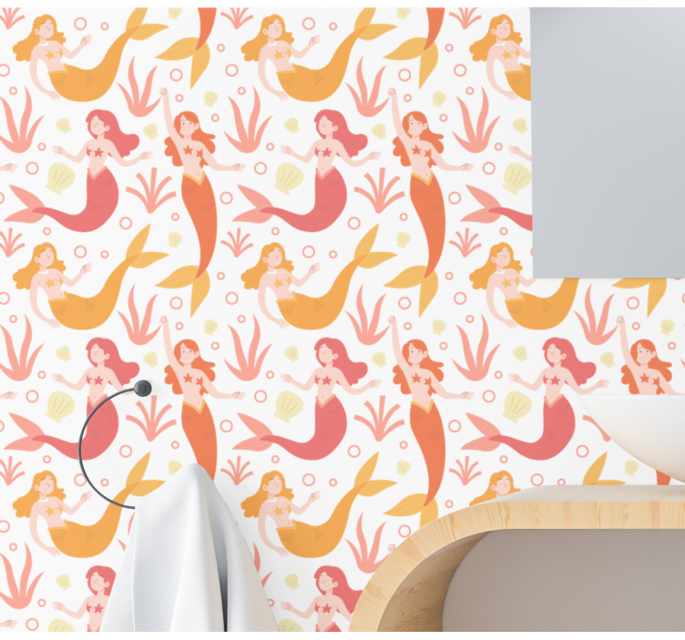 Mythical Sea Dancers butterfly wallpaper - TenStickers