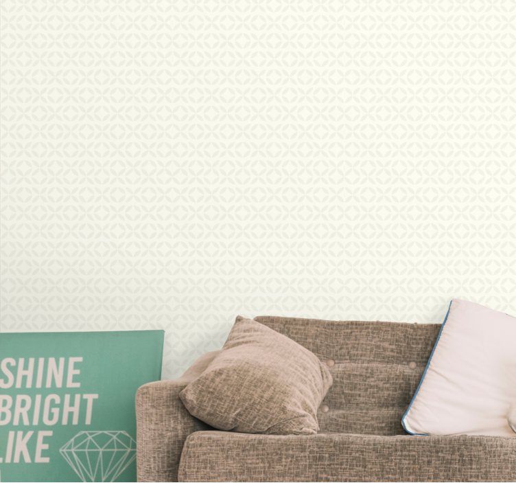 Scandinavian minimal grey and white Wallpaper - TenStickers