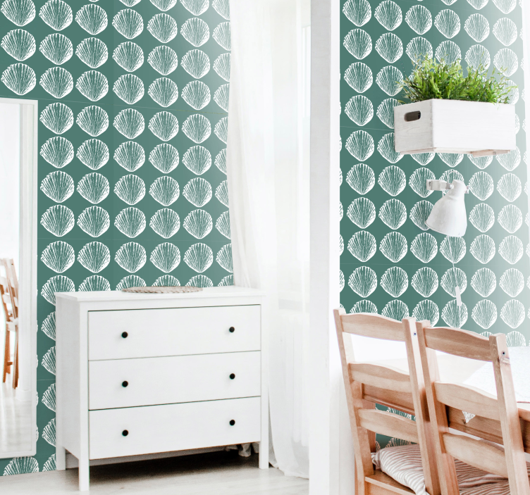 Shell Pattern Design more animal wallpaper - TenStickers