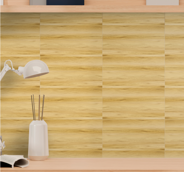 Sleek Woodgrain wood effect wallpaper - TenStickers