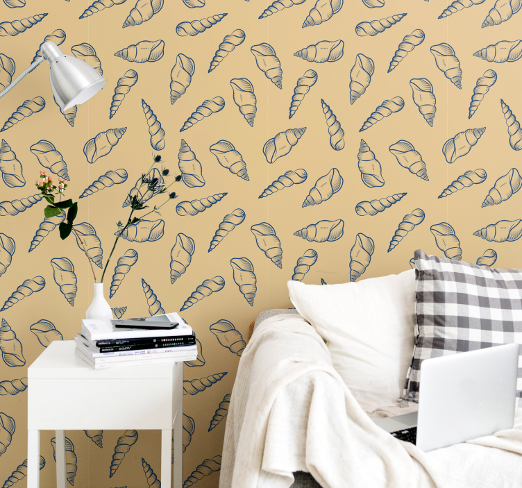 Spiral Shell Patterns animal wallpaper - TenStickers