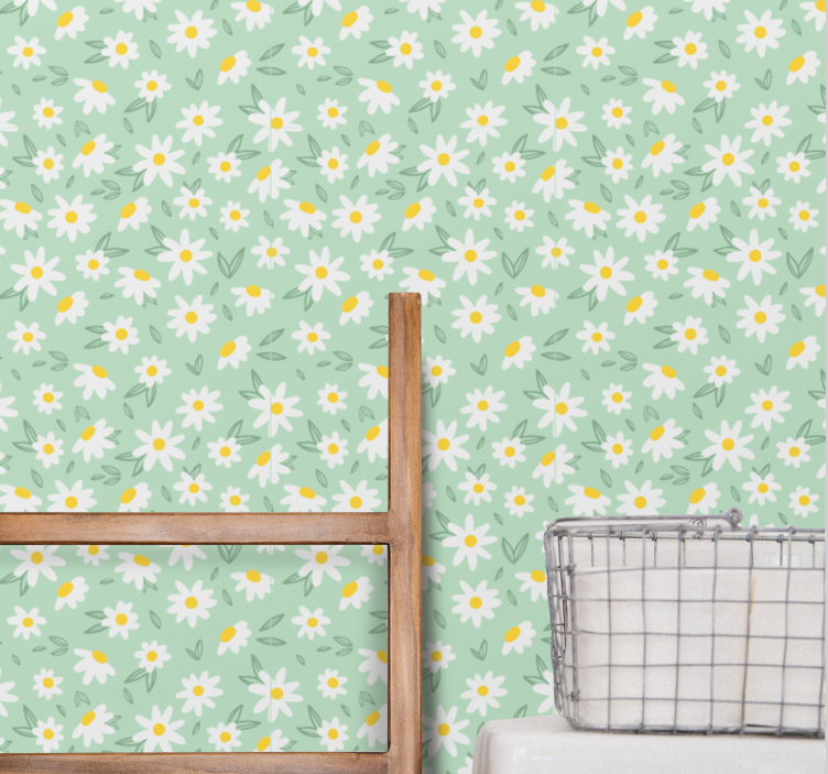 Spring Blossom Pattern flower wallpaper - TenStickers
