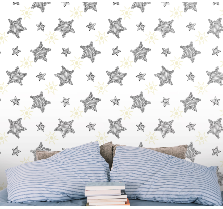 Starry Motif star wallpaper - TenStickers