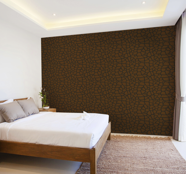 Stone texture bedroom Stone Wallpaper - TenStickers