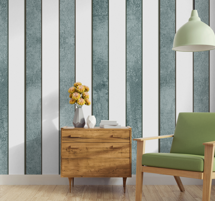 Striped Concrete Texture Wallpaper - TenStickers