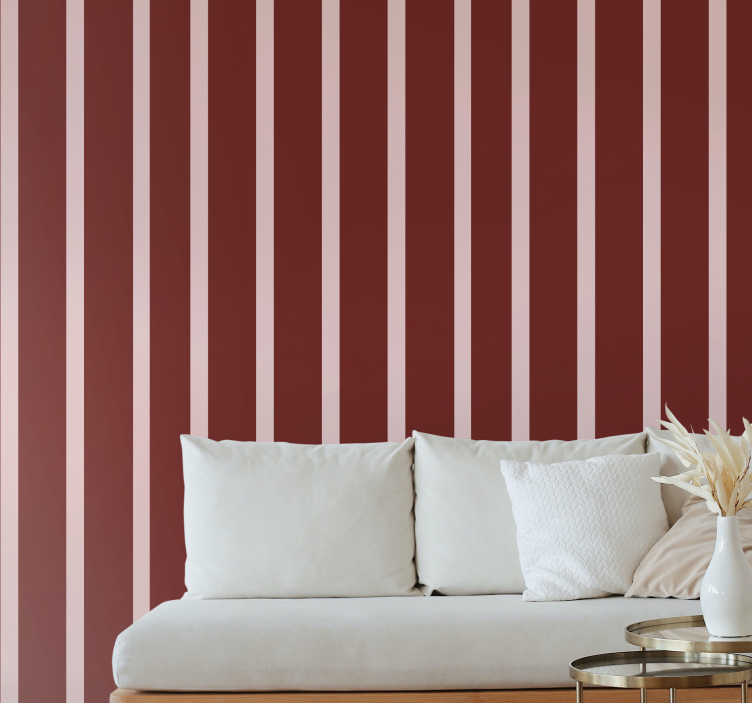 Striped Elegance vertical stripe wallpaper - TenStickers