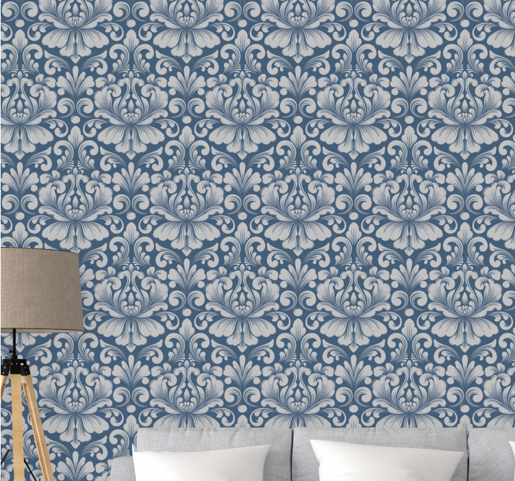 Stylish floral arrangement floral ornament wallpaper - TenStickers