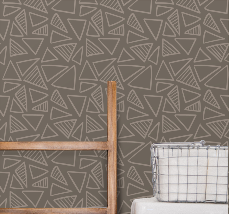 Stylish Triangle Pattern geometric wallpaper - TenStickers