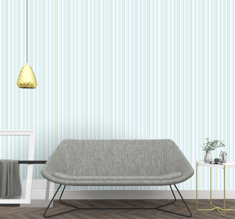 Delicate Stripe Balance vertical stripe wallpaper - TenStickers