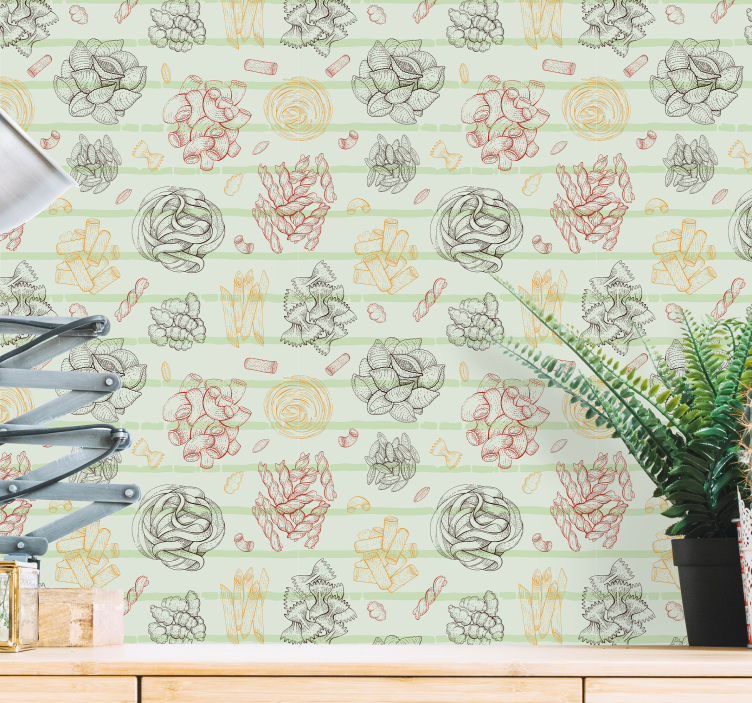 Succulent Arrangement floral ornament wallpaper - TenStickers